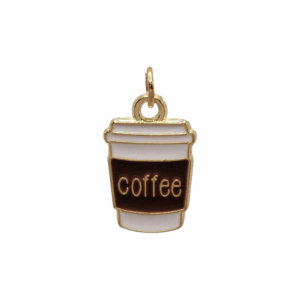 Charm Tasse de Café doré