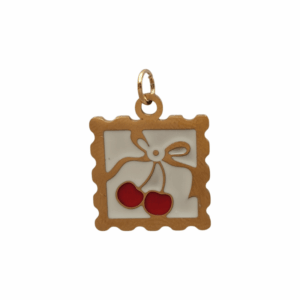 Charm Timbre Cerise doré