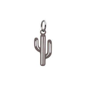 Charm Cactus argenté