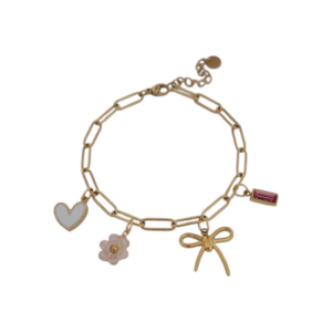 Bracelet Octobre Rose doré