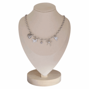 Collier Octobre Rose Argenté