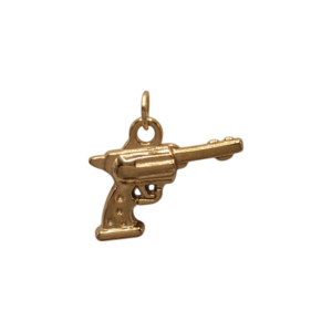 Charm revolver doré