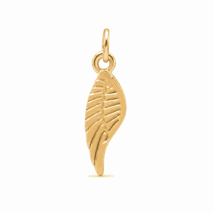 Charm aile d'ange doré en acier inoxydable, pendentif symbolique pour bijou personnalisable Les Paulinas