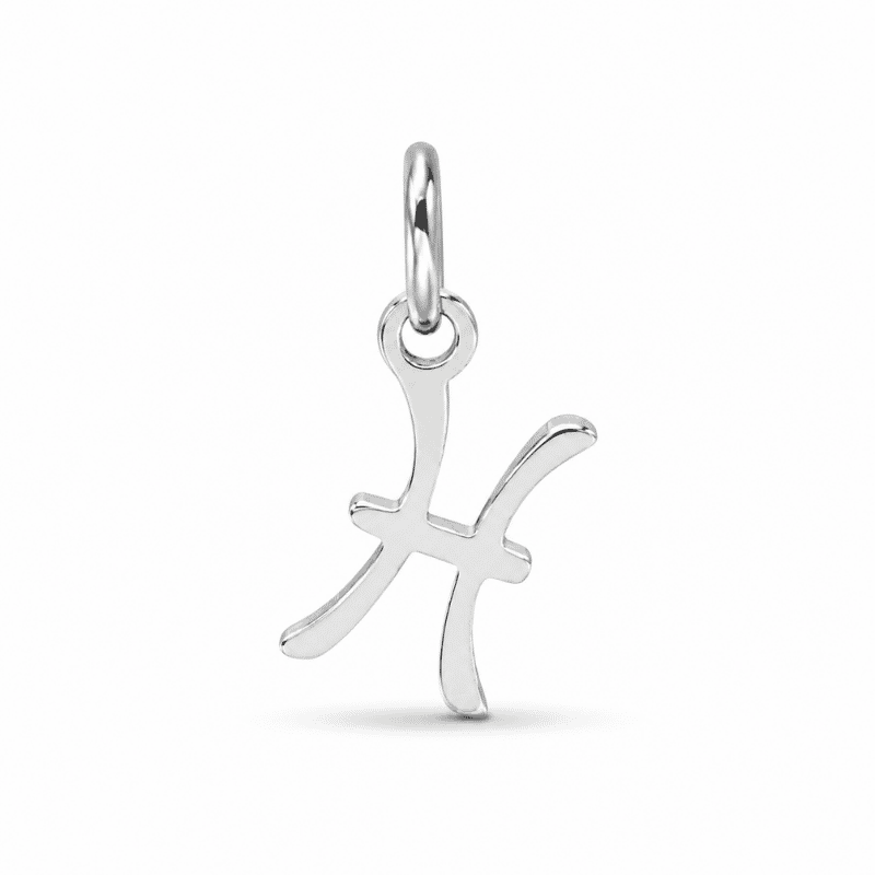 Les Paulinas, charm astrologique Poisson argenté en acier inoxydable Charm astrologique Poisson argenté en acier inoxydable représentant le symbole du signe du zodiaque, pour bijou personnalisable Les Paulinas