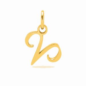 Charm astrologique Bélier doré en acier inoxydable représentant le symbole du signe du zodiaque, pour bijou personnalisable Les Paulinas
