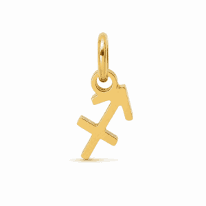 Charm astrologique Sagittaire doré en acier inoxydable, pendentif signe du zodiaque pour bijou personnalisable Les Paulinas