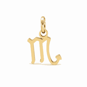 Charm astrologique Scorpion doré en acier inoxydable, pendentif signe du zodiaque pour bijou personnalisable Les Paulinas