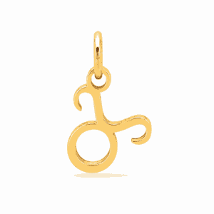 Charm astrologique Taureau doré en acier inoxydable représentant le symbole du signe du zodiaque, pour bijou personnalisable Les Paulinas