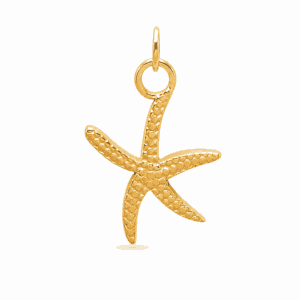 Charm étoile de mer doré en acier inoxydable, pendentif marin pour bijou personnalisable Les Paulinas