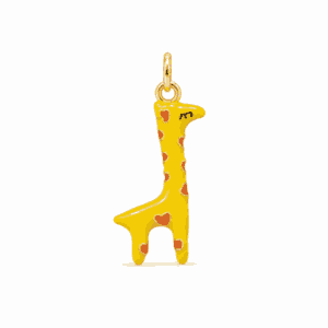 Charm girafe doré en acier inoxydable, pour bijou personnalisable Les Paulinas