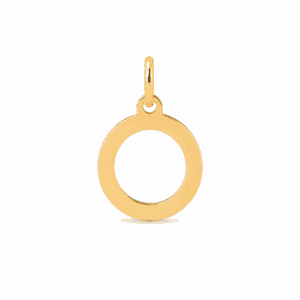 Charm initiale O doré en acier inoxydable, lettre O pour bijou personnalisable Les Paulinas