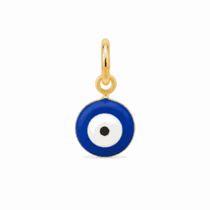 Charm œil bleu doré en acier inoxydable, pendentif œil protecteur pour bijou personnalisable Les Paulinas