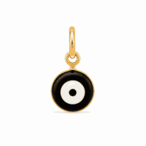Charm œil noir doré en acier inoxydable, pendentif œil protecteur pour bijou personnalisable Les Paulinas
