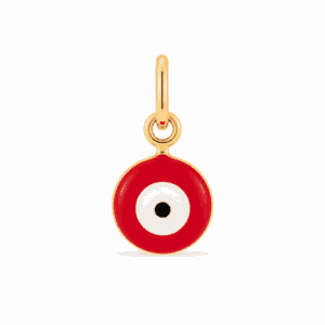 Charm œil rouge doré en acier inoxydable, pendentif œil protecteur pour bijou personnalisable Les Paulinas