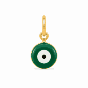 Charm œil vert doré en acier inoxydable, pendentif œil protecteur pour bijou personnalisable Les Paulinas