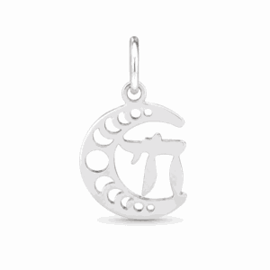 Charm Haï argenté en acier inoxydable, symbole protecteur, pour bijou personnalisable Les Paulinas