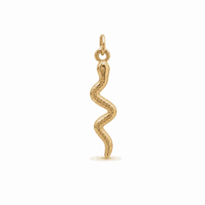 Charm serpent doré en acier inoxydable, pour bijou personnalisable Les Paulinas