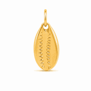 Charm cauri doré en acier inoxydable, pendentif coquillage pour bijou personnalisable Les Paulinas