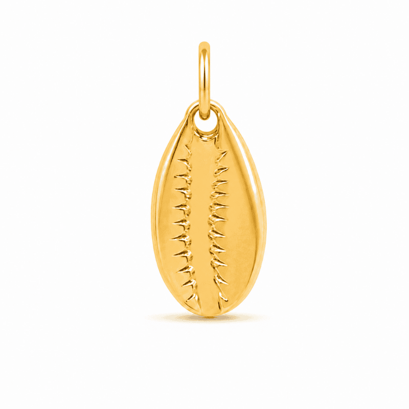 Les Paulinas, charm cauri doré en acier inoxydable Charm cauri doré en acier inoxydable, pendentif coquillage pour bijou personnalisable Les Paulinas