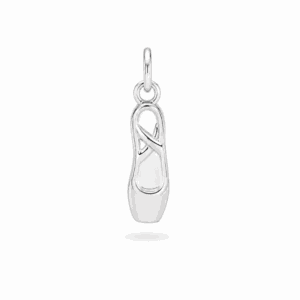 Charm chausson de ballet argenté en acier inoxydable pour bijou personnalisable Les Paulinas