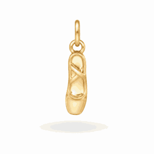 Charm chausson de ballet doré en acier inoxydable pour bijou personnalisable Les Paulinas