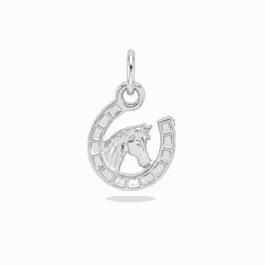 Charm cheval argenté en acier inoxydable pour bijou personnalisable Les Paulinas