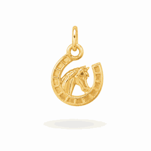 Charm cheval doré en acier inoxydable pour bijou personnalisable Les Paulinas