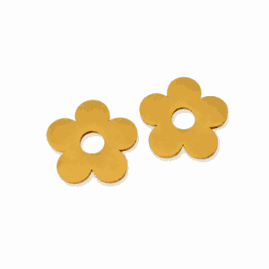 Charm fleur doré à cinq pétales en acier inoxydable pour personnaliser les créoles Les Paulinas